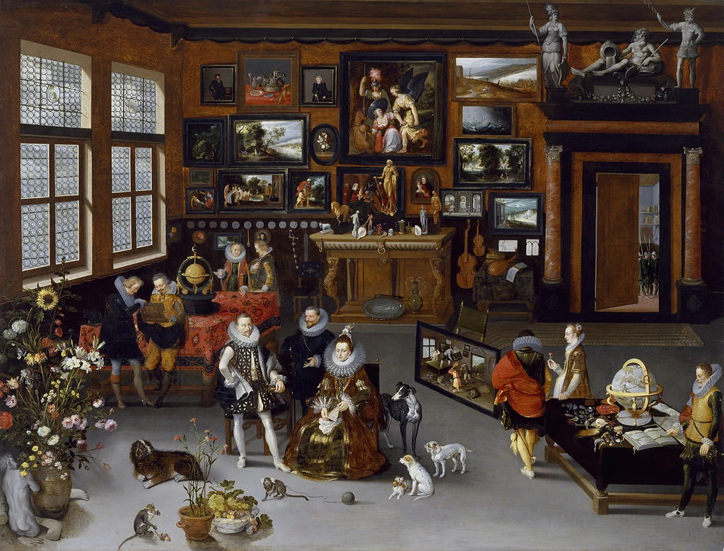 Gli arciduchi Alberto e Isabella in visita al gabinetto di un collezionista - Walters Museum